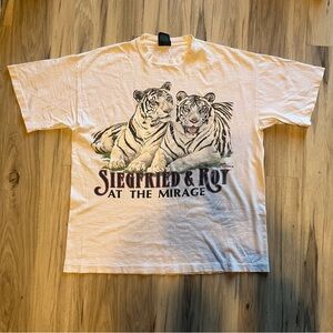 Vintage Siegfried & Roy At the Mirage White Graphic Tee